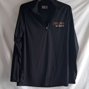 A4 Black Quarter-Zip Women's Jersey